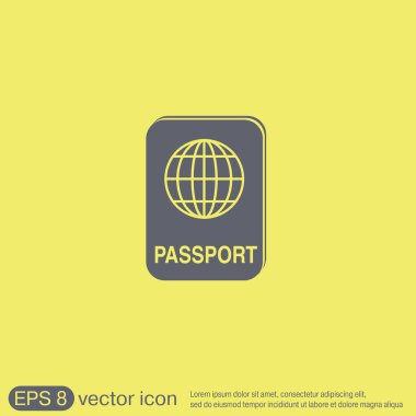 Uluslararası pasaport. seyahat sembolü .