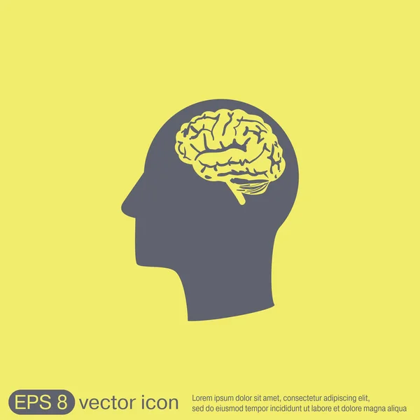 Mind and science icon — Stock Vector