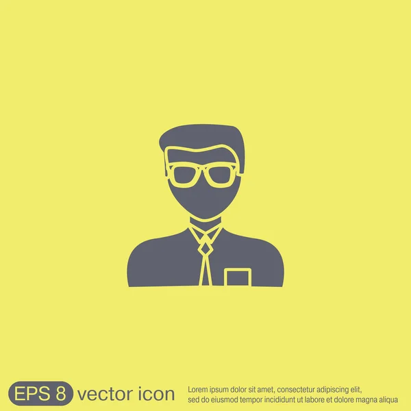 Avatar masculino. Imagen del hombre . — Vector de stock