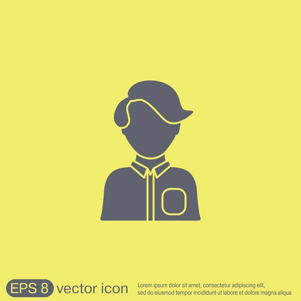 Signo de avatar hombre o mujer — Vector de stock