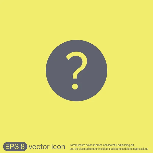 Icono signo de interrogación — Vector de stock