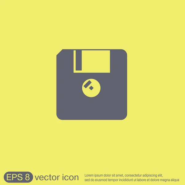 Disquete, disquete. icono de disco  . — Vector de stock