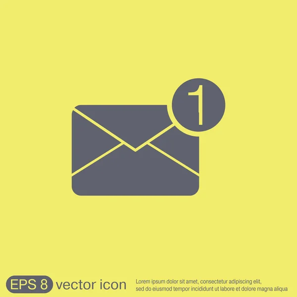 Envelop, pictogram e-mail — Stockvector