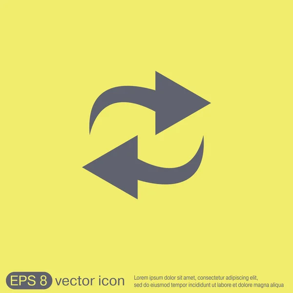 Actualización de flechas signo — Vector de stock