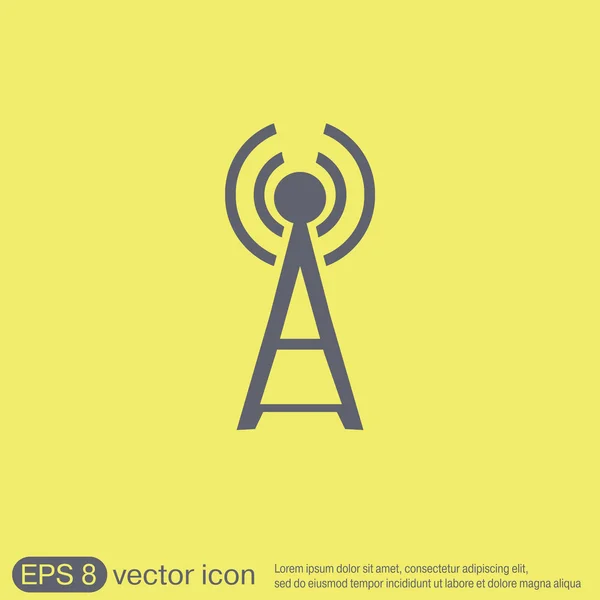 Torre de señal wi-fi — Vector de stock