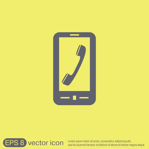 Smartphone, telefon komórkowy ikona — Wektor stockowy