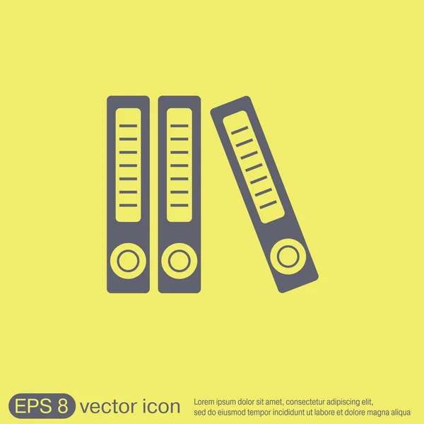 Office folders icon — Stock Vector