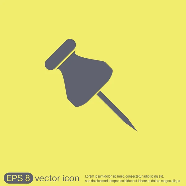Pin for papers icon — Stock Vector