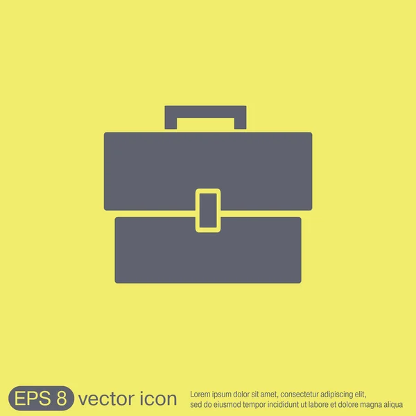 Briefcase, portfolio symbol icon — Stock Vector