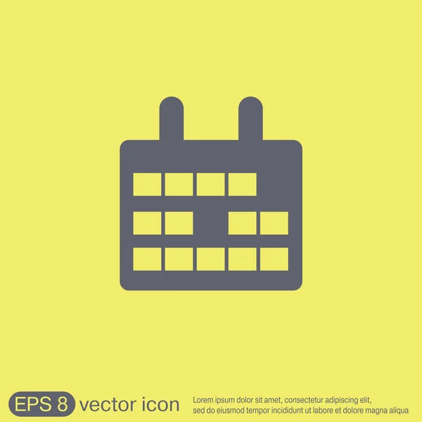 Teken kalenderpictogram — Stockvector