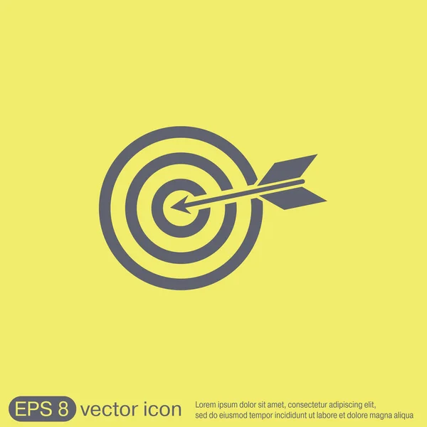 Target symbol, darts icon — Stock Vector