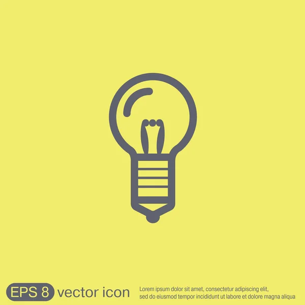 Lightbulb, idea icon — Stock Vector
