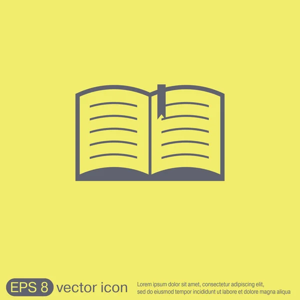 Sinal de educação, ícone do livro — Vetor de Stock