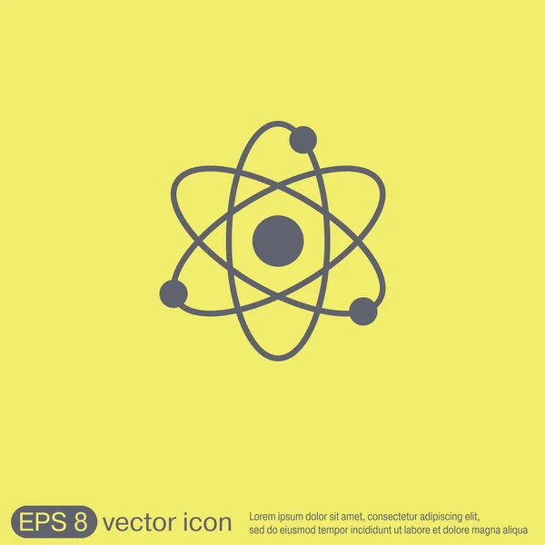 Ícone de física ou química — Vetor de Stock