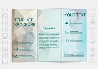 Broşür tasarım şablon arka plan