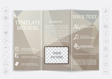 Broşür tasarım şablon arka plan