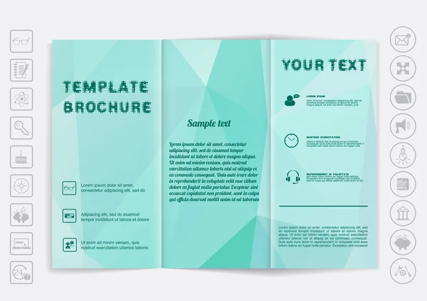Brochure fond de modèle de conception — Image vectorielle