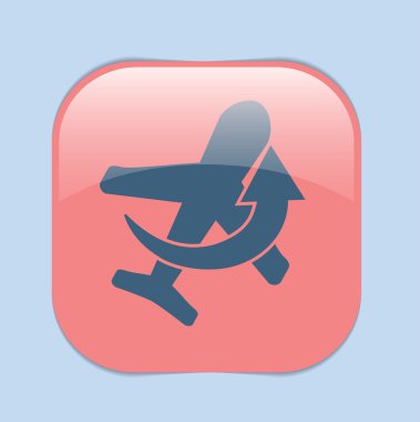 Uçak sembol seyahat etmek simge