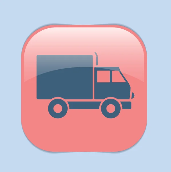 Lastebil. Logistisk ikon . – stockvektor