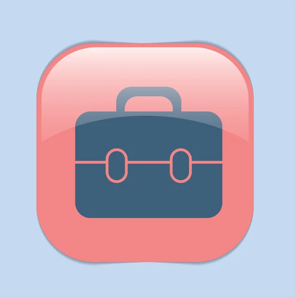 Símbolo del maletín, icono de negocio — Vector de stock