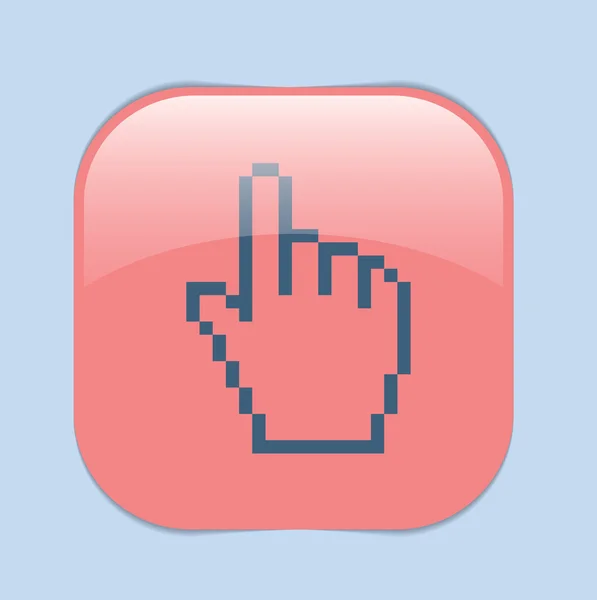 Icono del cursor de mano del ratón — Vector de stock