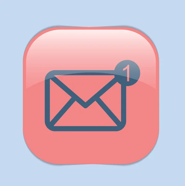 E-mail, icona della busta — Vettoriale Stock