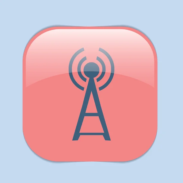 Tower wi-fi, drahtloses Symbol — Stockvektor