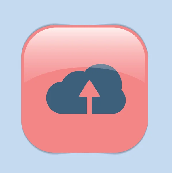 Wolk pictogram uploaden — Stockvector