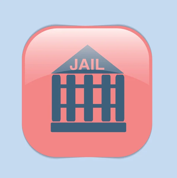 Jail prison icon.   justice sign — Stock Vector