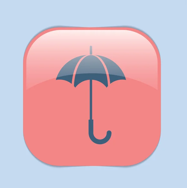 Şemsiye simgesi, yağmur koruma — Stok Vektör
