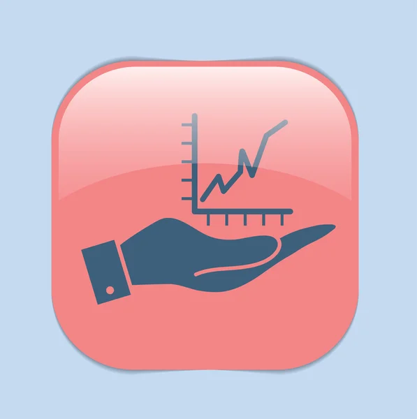 Handhabung Geschäftsdiagramm — Stockvektor