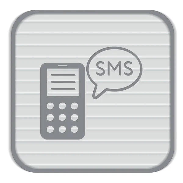 Smarttelefon med sms-dialog . – stockvektor