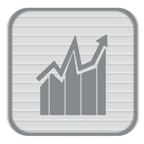 Diagrama gráfico figura. icono de negocio — Vector de stock