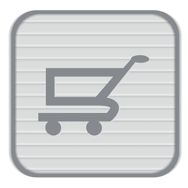 Carrito de compras, icono de tienda online — Archivo Imágenes Vectoriales