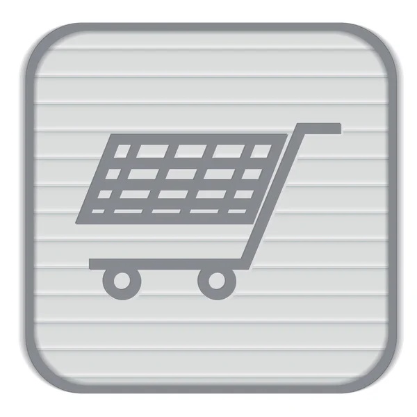 Winkelwagen, online winkel pictogram — Stockvector