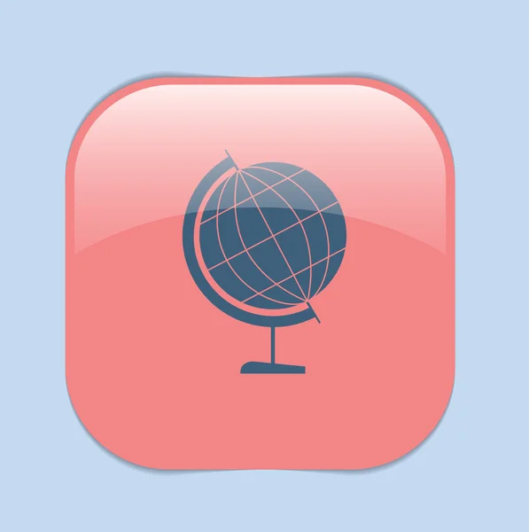 Glob. ikony symbol Geografia — Wektor stockowy