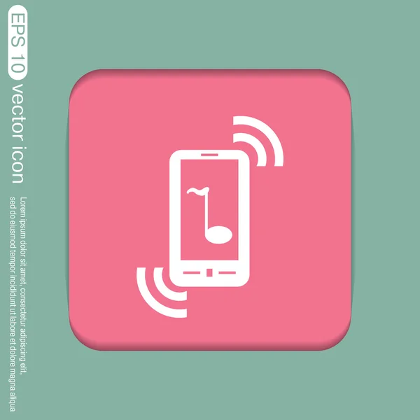 Smartphone, telefoonpictogram — Stockvector