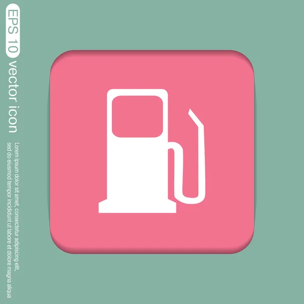 Gasolinera. Gasolina y combustible . — Vector de stock