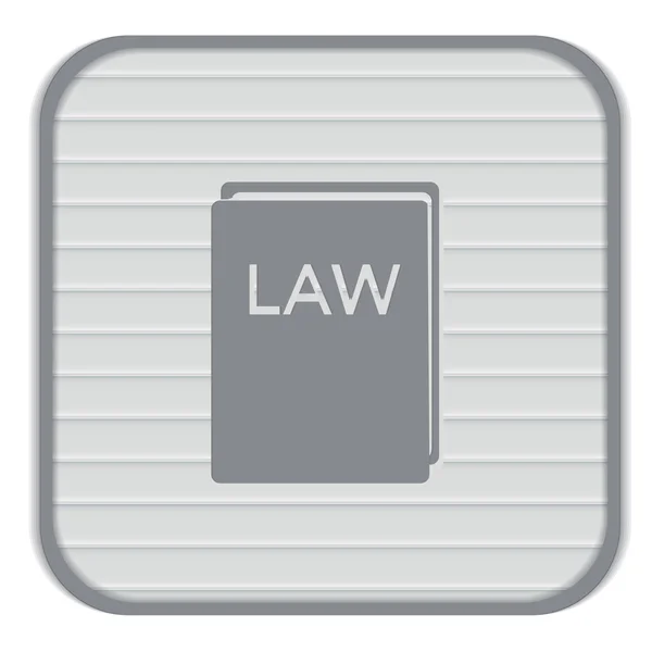 Icono del libro de leyes . — Vector de stock