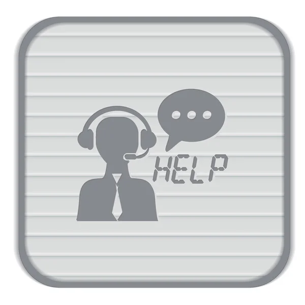 Support client icône avatar — Image vectorielle