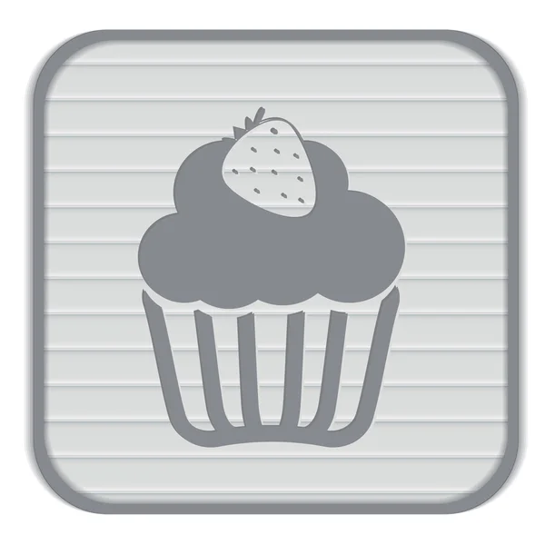 Verjaardag cake pictogram — Stockvector