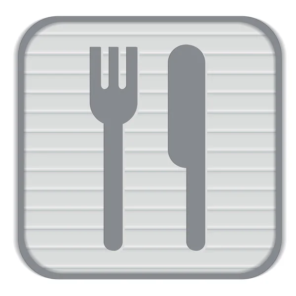 Fork and knife icon — Stock Vector