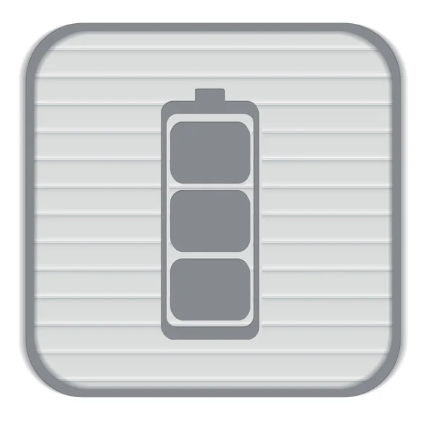 Opgeladen batterijpictogram — Stockvector