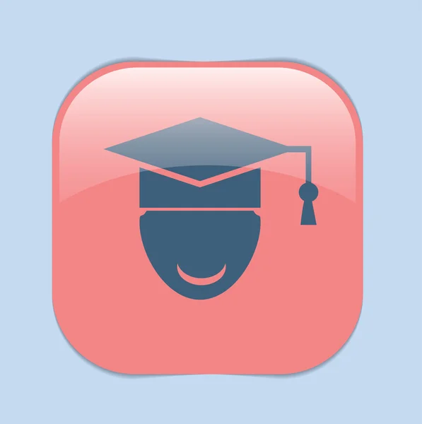 Symbol icon of education, graduation — Stock Vector