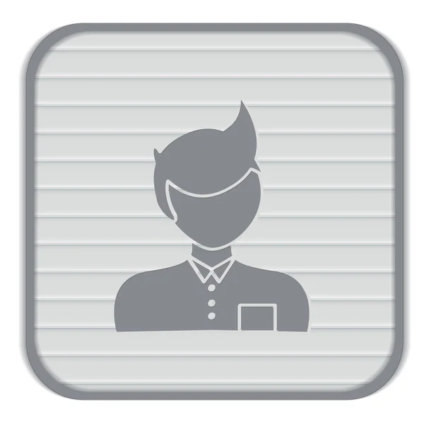 Pictogram van man, werknemer, manager — Stockvector