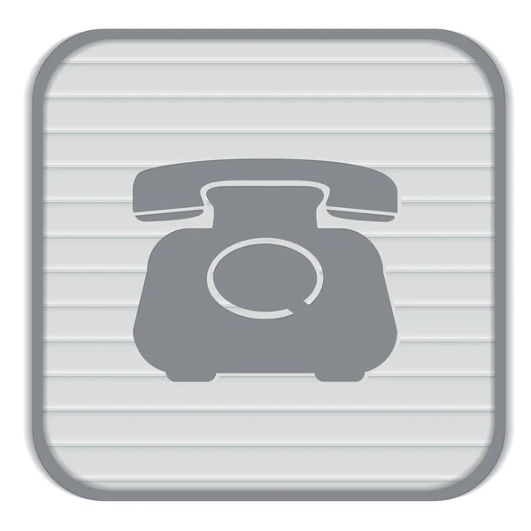 Klassieke retro telefoonpictogram — Stockvector