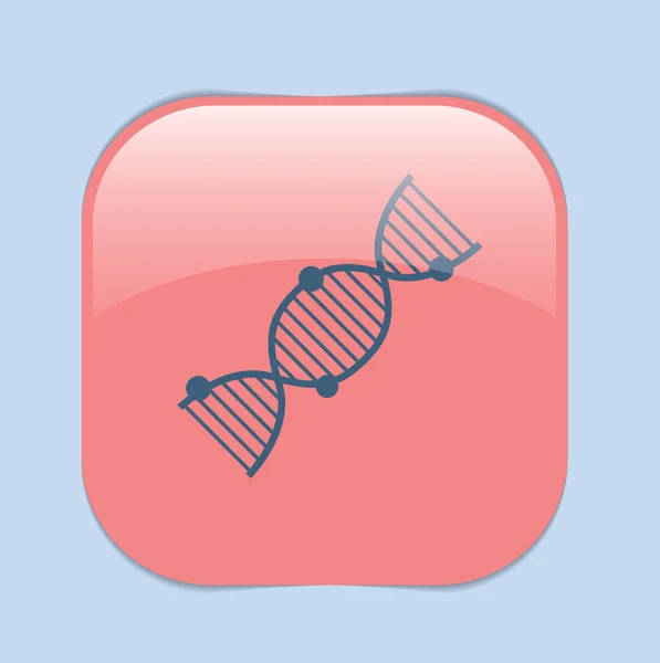 DNA-helix. Medische onderzoek pictogram — Stockvector