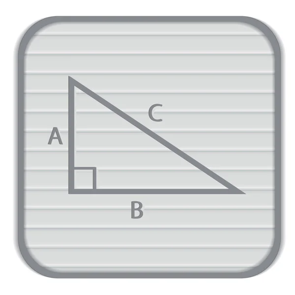 Geometry, math icon — Stock Vector