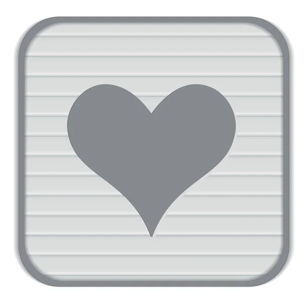 Hartsymbool, valentine pictogram — Stockvector