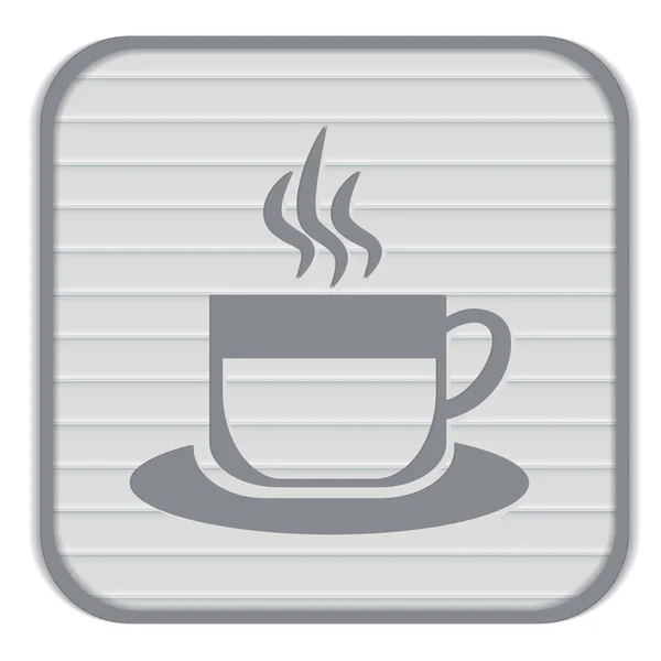 Taza de café, icono de bebida — Vector de stock